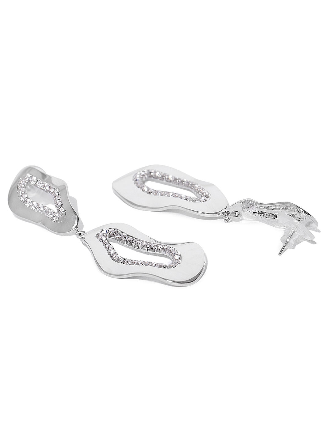 Jewels Galaxy SilverPlated StoneStudded Handcrafted Contemporary Drop