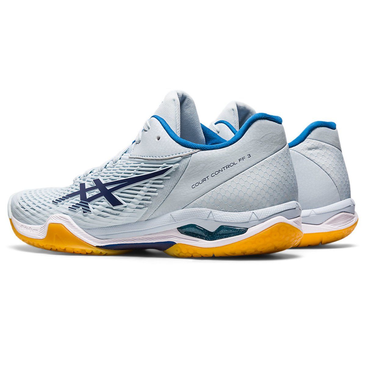 Buy Asics Court Control Ff 3 Blue Womens Standard Width Badminton Shoes Online 9797