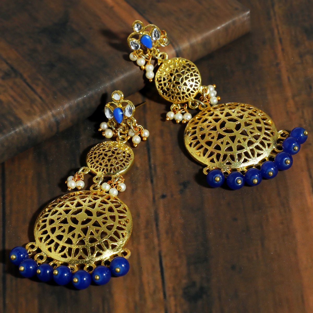 Update 83+ navy blue earrings online india best