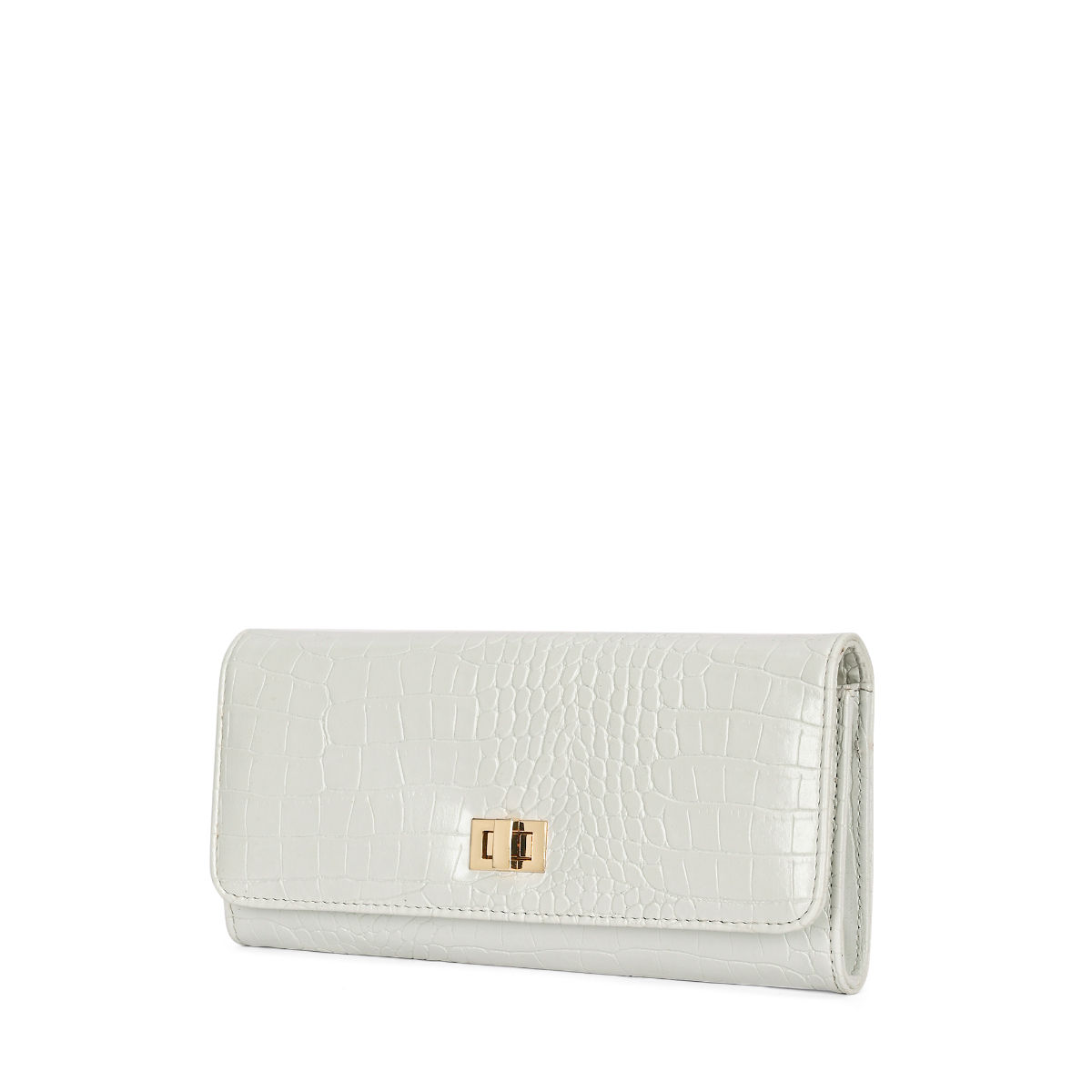 Buy Lavie Glossy Dazz Women's Envelope Clutch (White) (L) Online