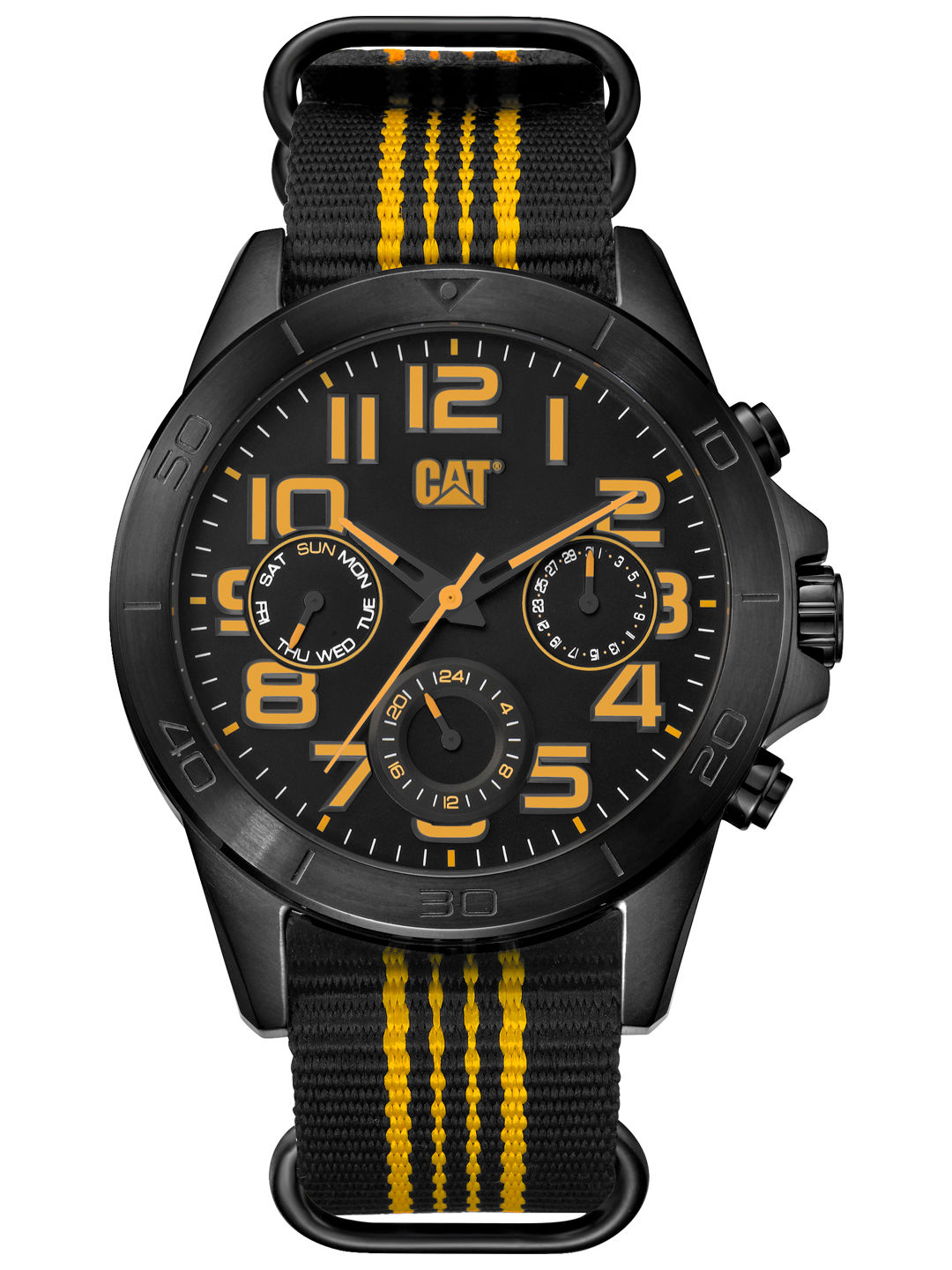 CATwatch CAT Stealth Black/Yellow Men Watch, 44 mm case (CC.141.21.117 –  GreatTiming.net