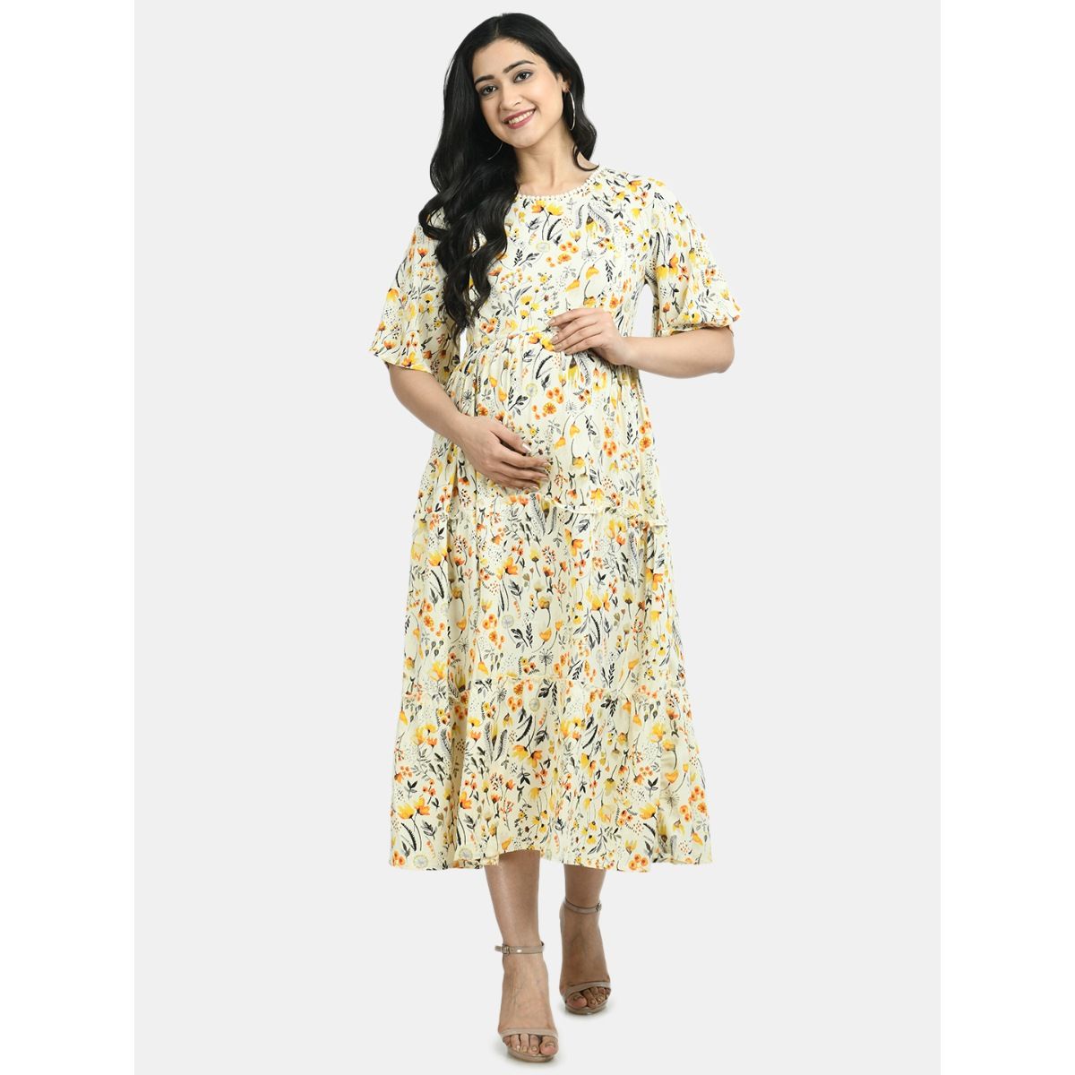 nykaa maternity dress