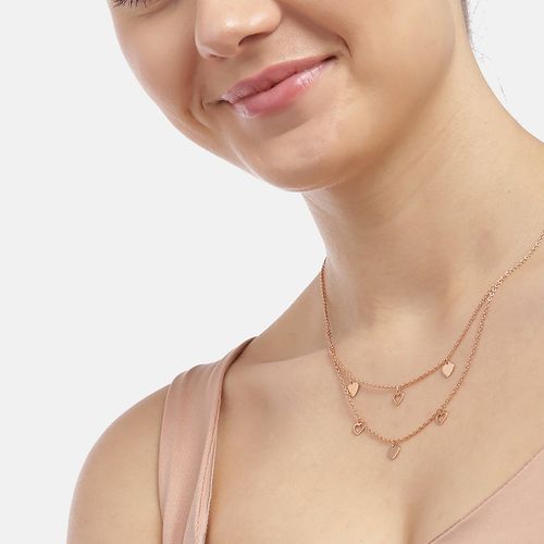 Buy Carlton London 925 Sterling Silver 18kt Rose Gold Plated