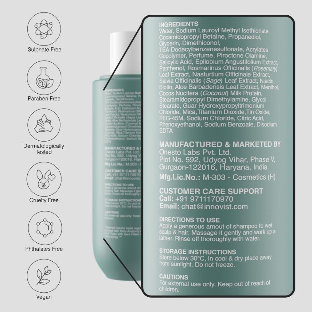 Buy Bare Anatomy Anti Dandruff Shampoo Salicylic Acid Shampoo for