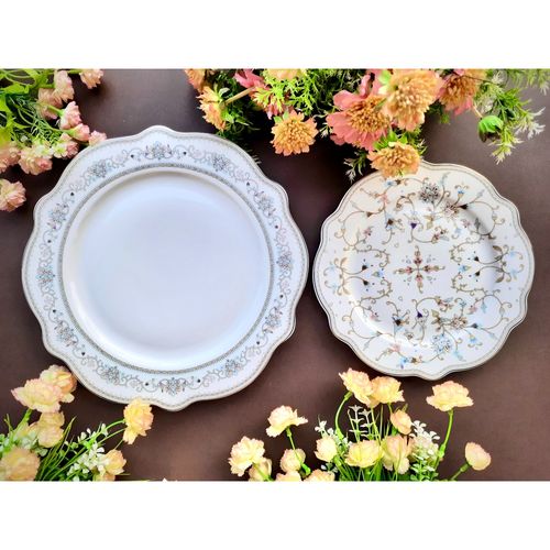 Buy Vigneto White Pattern 36 Pcs Dinner Set Online