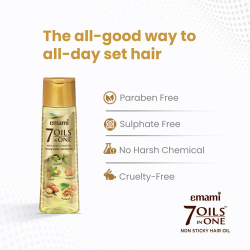 Emami 7 Oils In One Damage Control Hair Oil: Buy Emami 7 Oils In One Damage  Control Hair Oil Online at Best Price in India | Nykaa