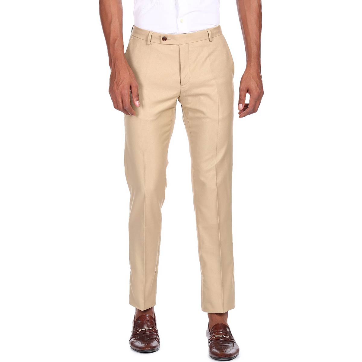 ARROW Regular Fit Men Khaki Trousers - Buy ARROW Regular Fit Men Khaki  Trousers Online at Best Prices in India | Flipkart.com