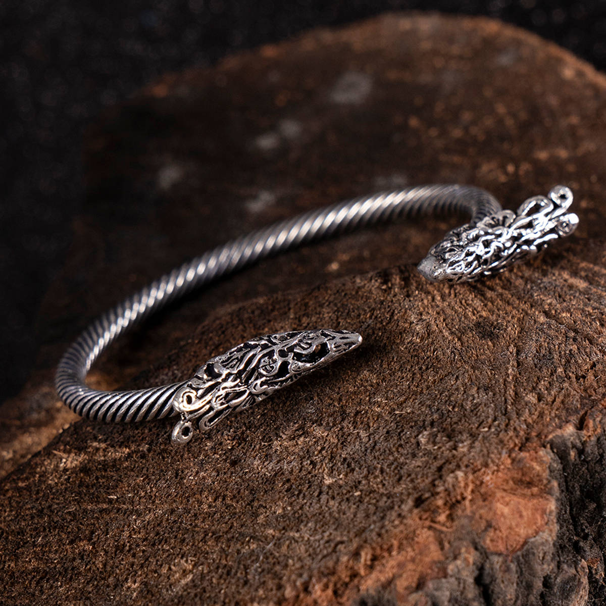 SHOSHAA Silver-plated Silver Oxidised Bracelet