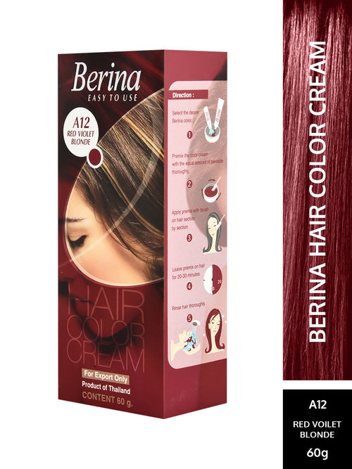 Berina Hair Color Cream - Red Violet Blonde: Buy Berina Hair Color Cream -  Red Violet Blonde Online at Best Price in India | Nykaa