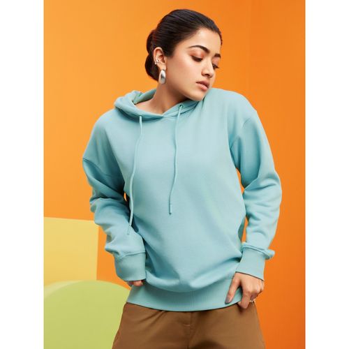 Buy Bewakoof Women's Cyan Oversized Hoodies Online