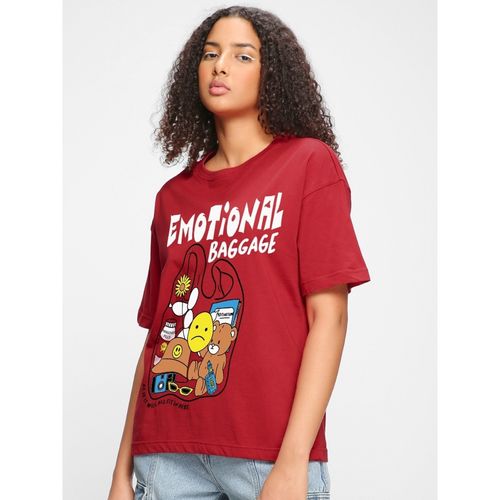 Bewakoof Rose Black T Shirt Buy Bewakoof Women's Pink Sea U Never