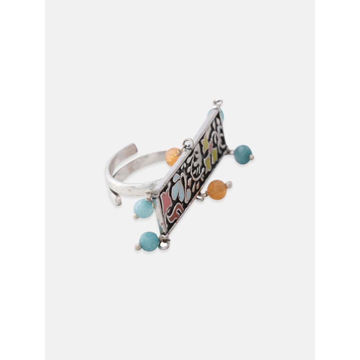 buy-tipsyfly-oxidised-bar-multi-coloured-ring-online
