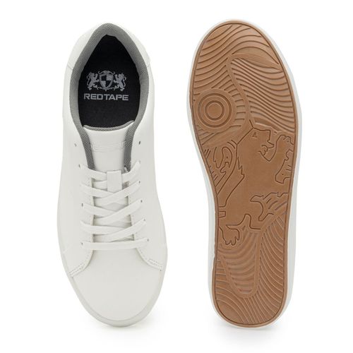 Red Tape Women Solid White & Brown Sneakers (UK 3) (White) At Nykaa, Best Beauty Products Online