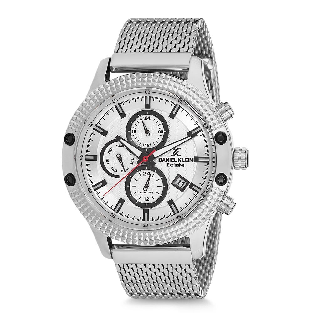 Buy Daniel Klein Exclusive Men Silver Watch Online