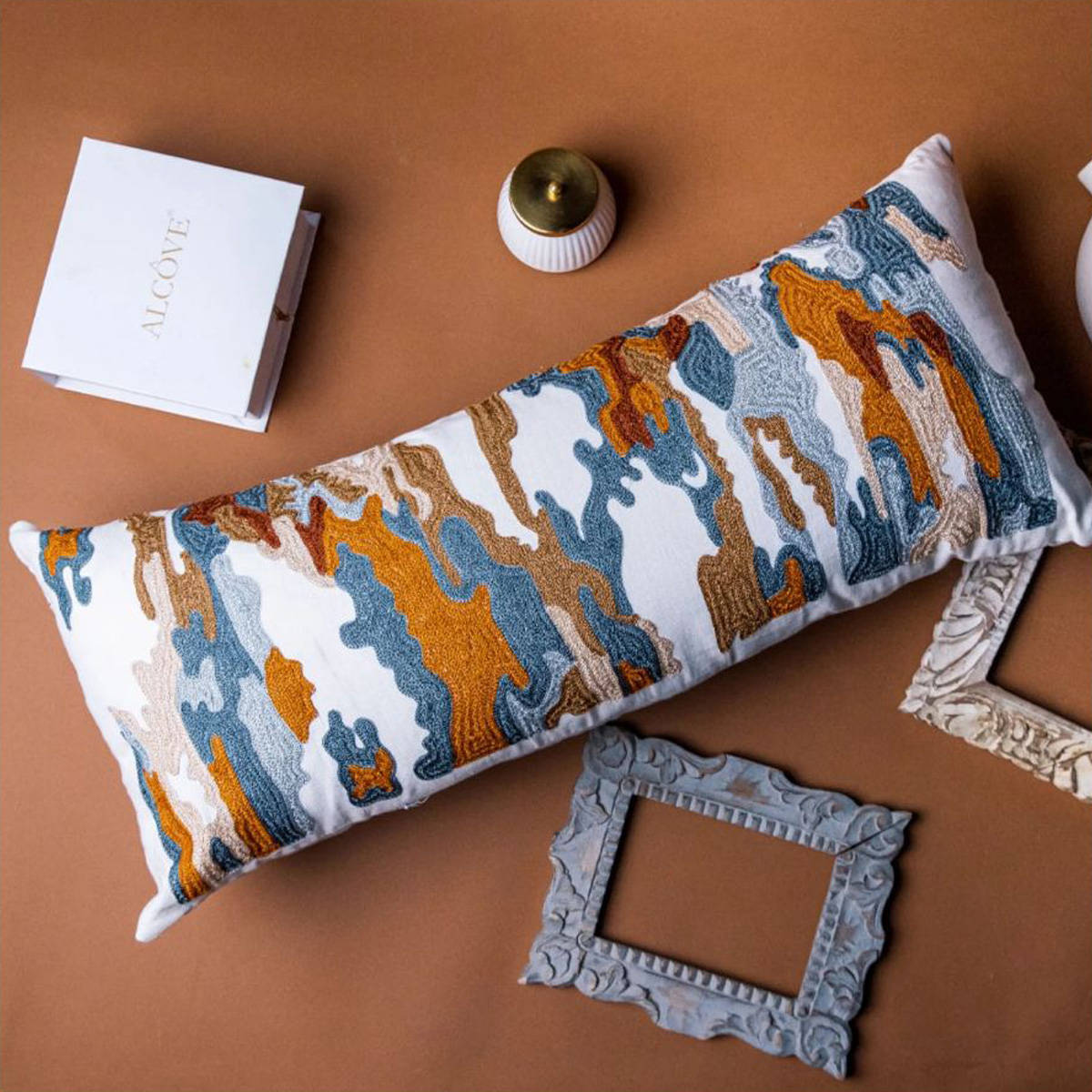 Alcove Lava Multicolour Modern Cushion Cover