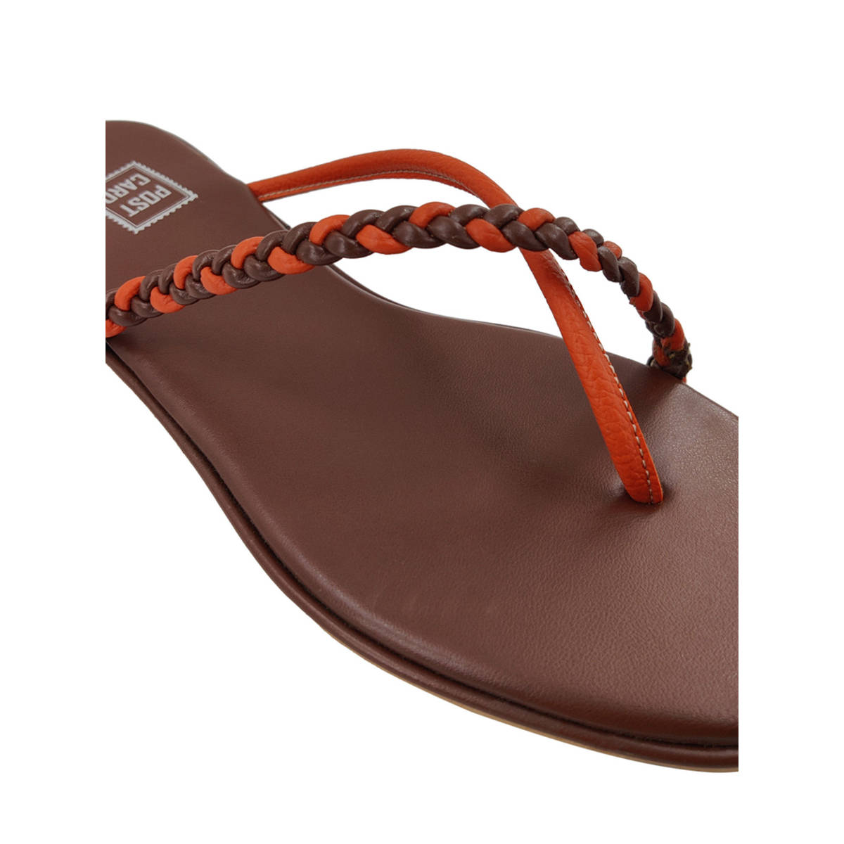 Buy Postcard Solid Orange Flats Online