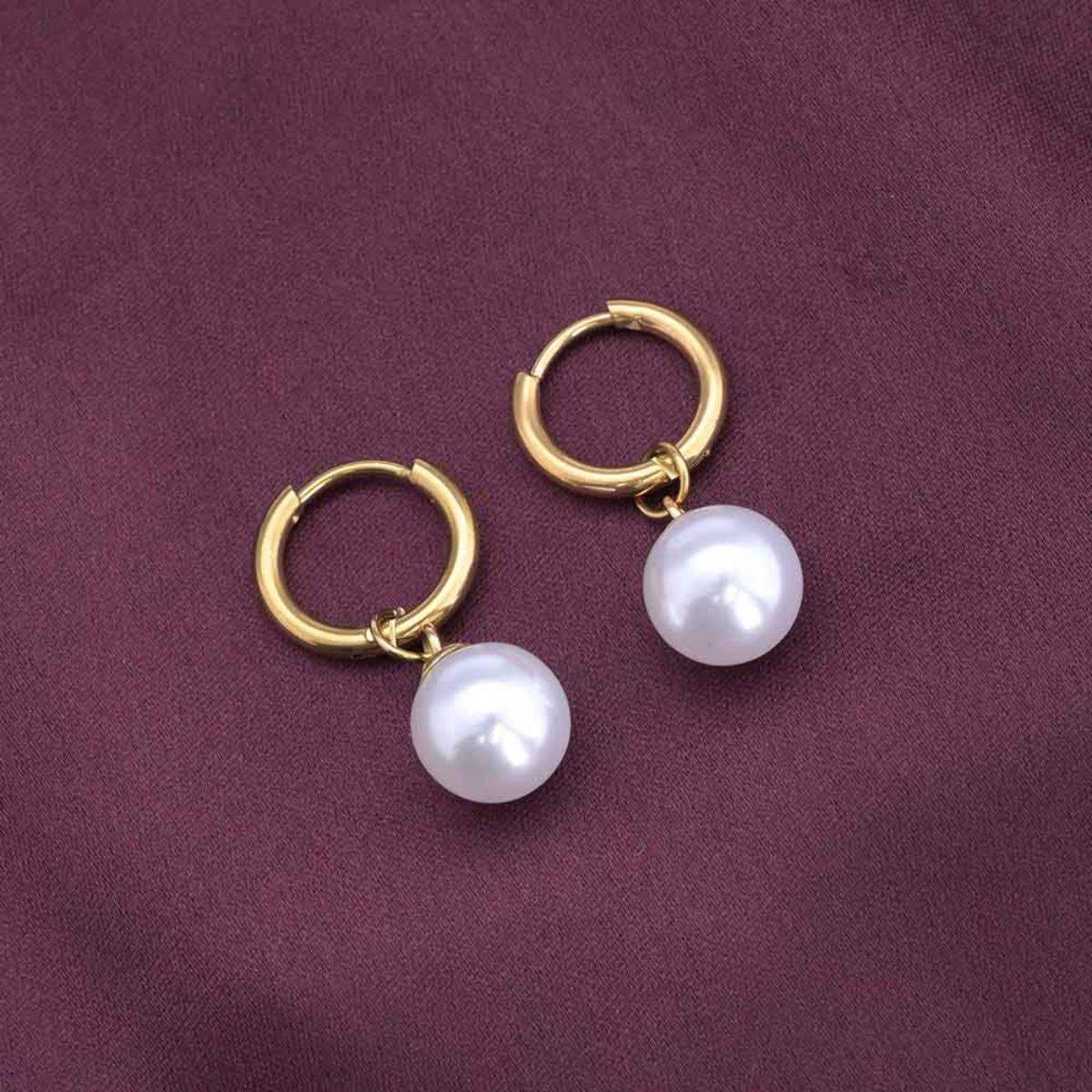 Palmonas Pearl Orbit Drop & Dangle Earrings