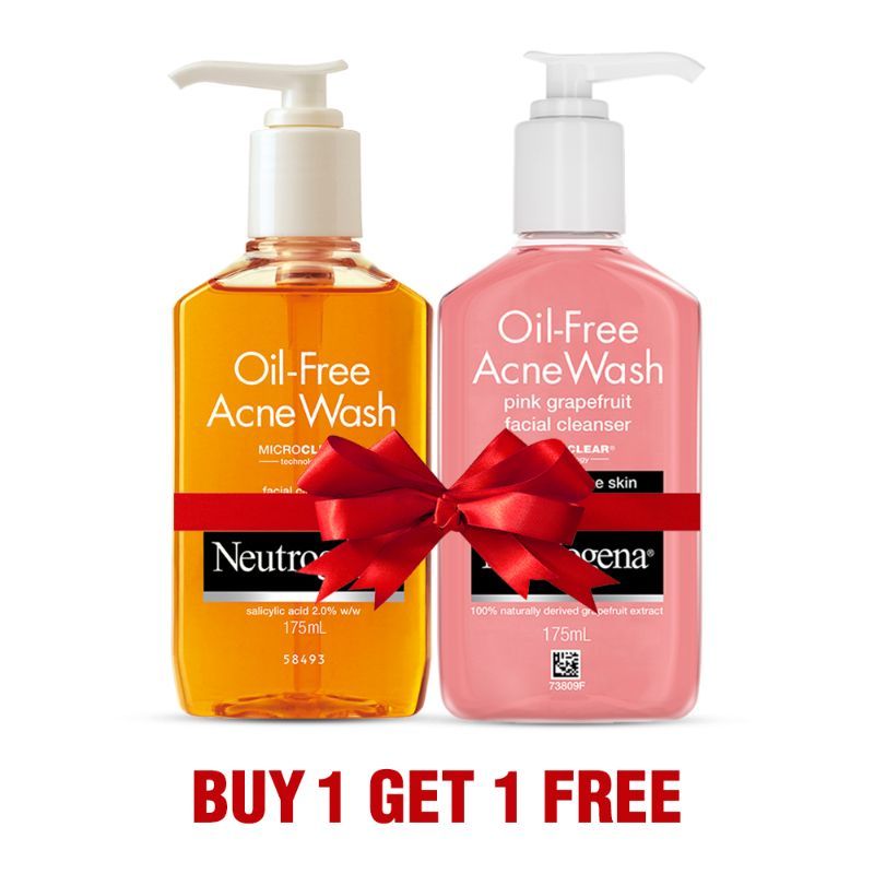 Neutrogena Oil Free Acne Wash + Pink Grapefruit Acne Wash Combo