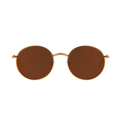 Buy Chilli Beans Men Brown Lens Round Frame Sunglasses Online