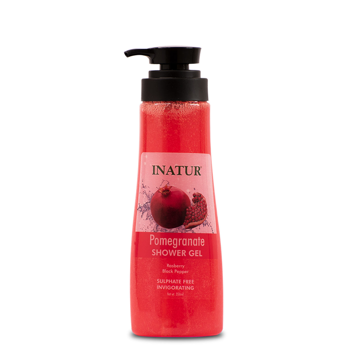 Inatur Pomegranate Shower Gel With Rasberry & Black Pepper (Sulphate Free)