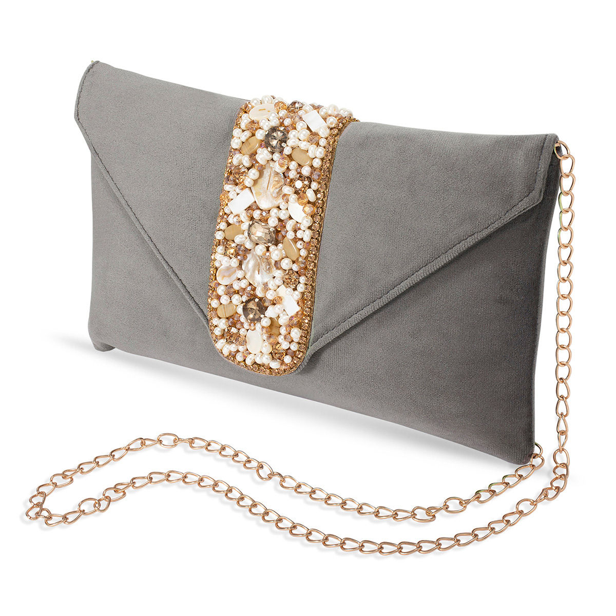Shop pure silver clutch purse online at Chokha Haar - 179947
