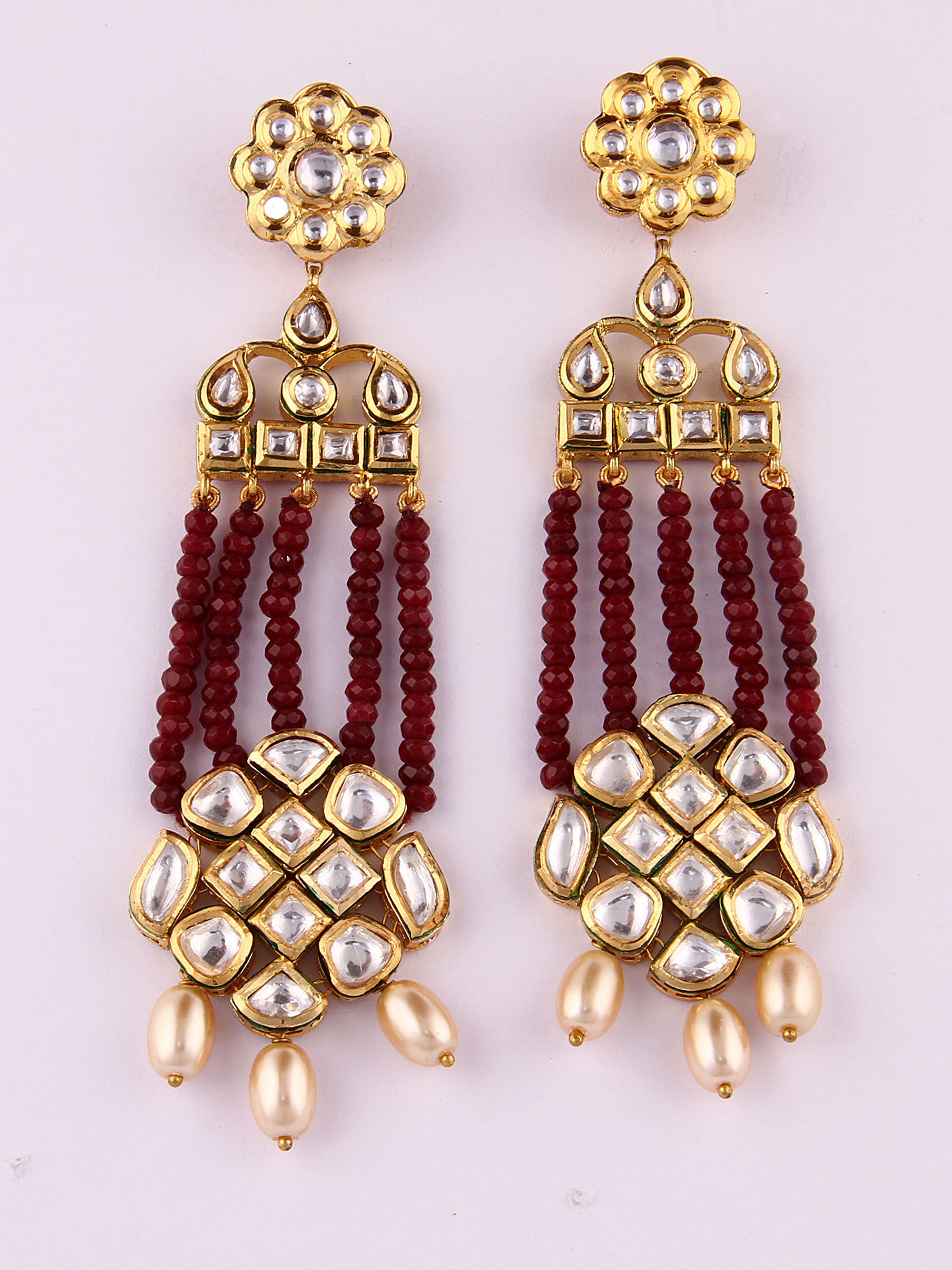 Radhika Red String Earrings Earring 