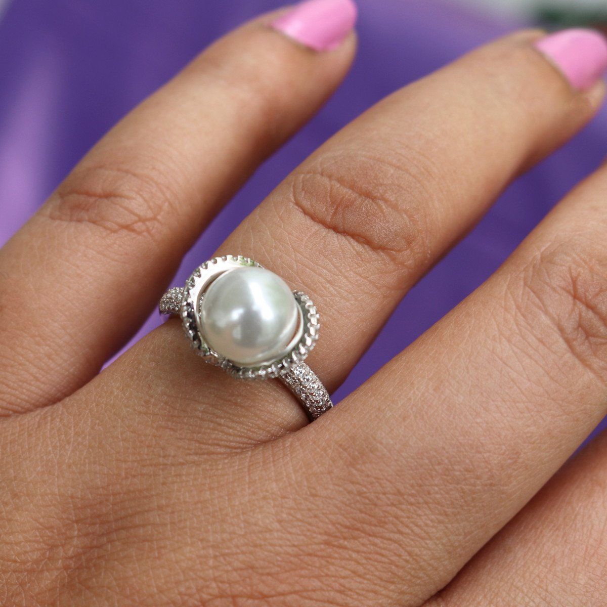 Ornate Jewels Pure 925 Sterling Silver Pearl Ring for Women and Girls  Sterling Silver Pearl Rhodium Plated Ring Price in India - Buy Ornate  Jewels Pure 925 Sterling Silver Pearl Ring for