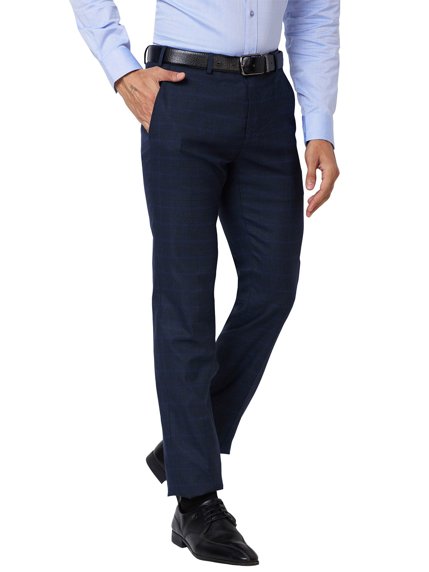 Buy Raymond Grey Regular Fit Trousers for Mens Online @ Tata CLiQ