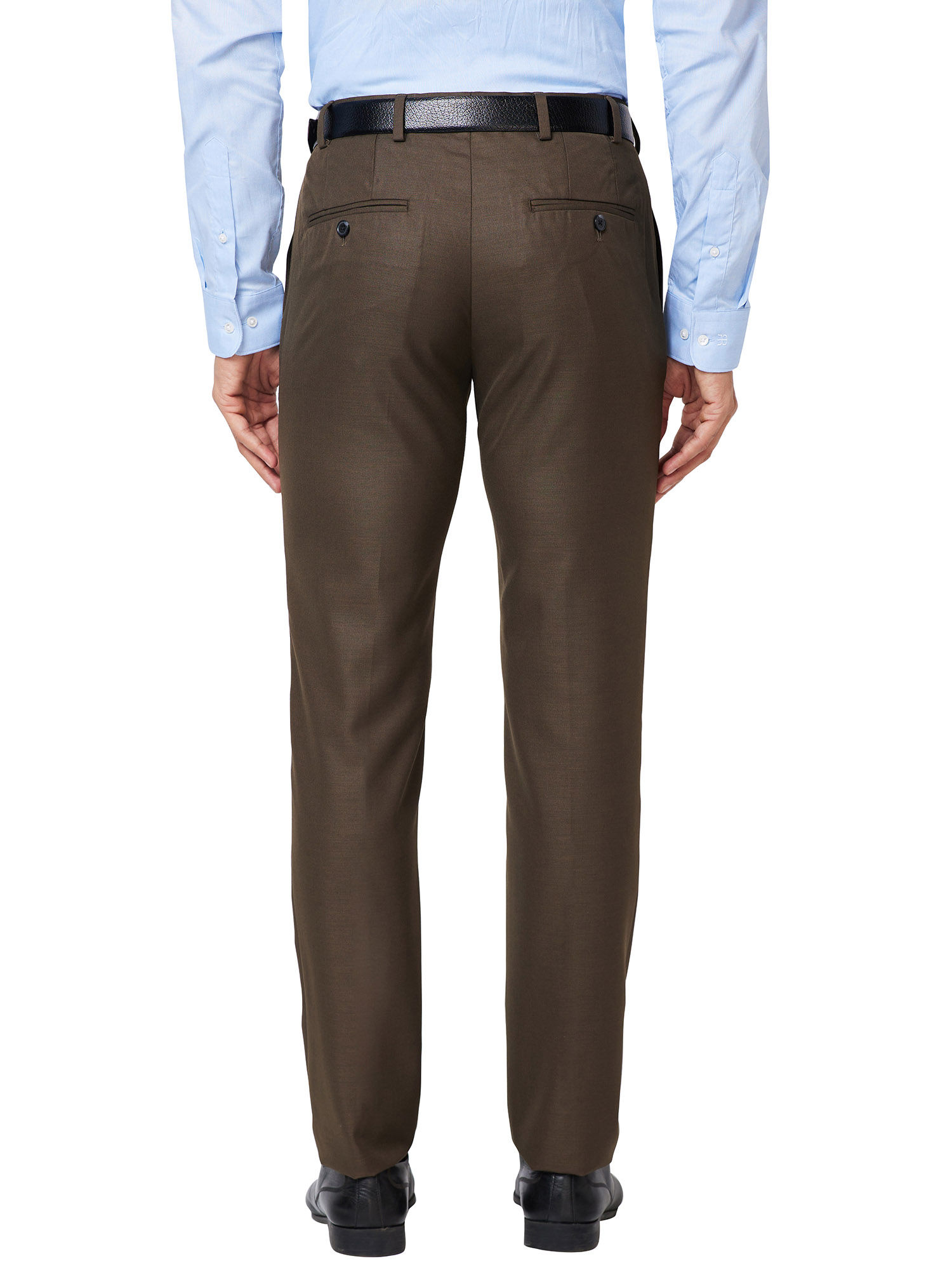 Buy Raymond Raymond Men Checked Classic Trousers at Redfynd