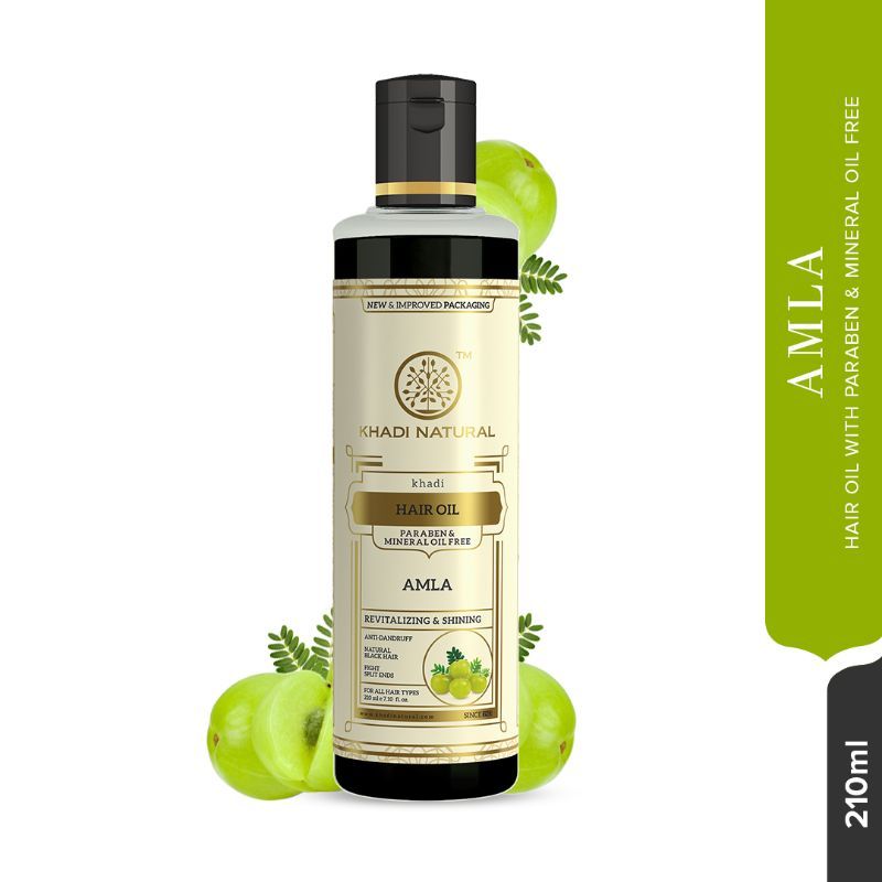 Khadi Natural Pure Amla Hair Oil Anti-Dandruff Paraben & Mineral Oil Free