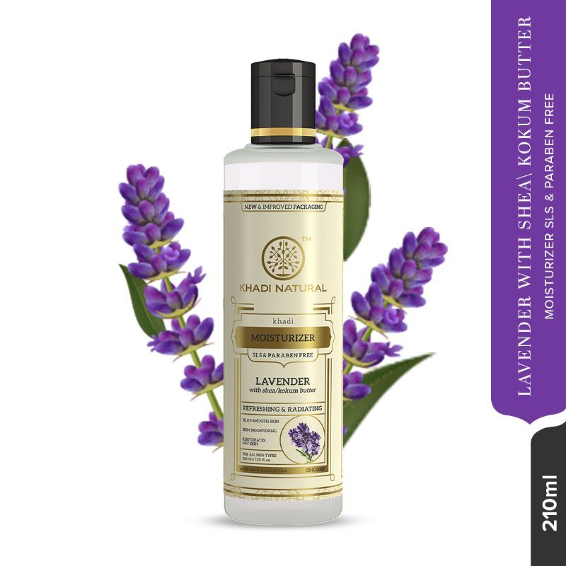 Khadi Natural Lavender Fairness Moisturizer Rehydrates Dry Skin SLS & Paraben Free