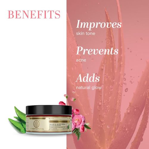 Buy Khadi Natural Rose & Aloe Vera Facial Massage Gel Prevent Acne Online