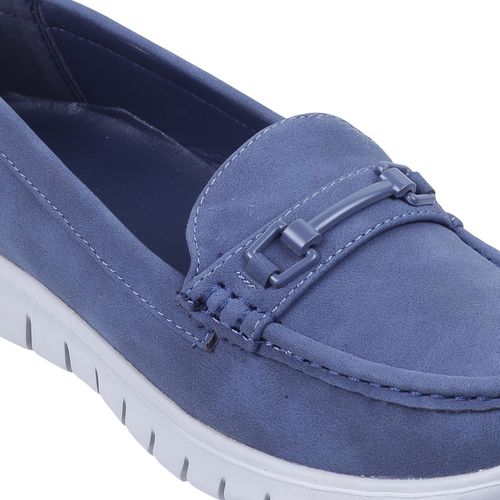 Buy Metro Women Navy Blue Casual Loafers Online