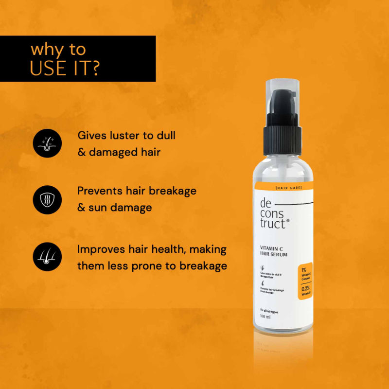 Deconstruct Vitamin C Hair Serum - 1 % Vitamin C Complex + 0.2% Vitamin ...