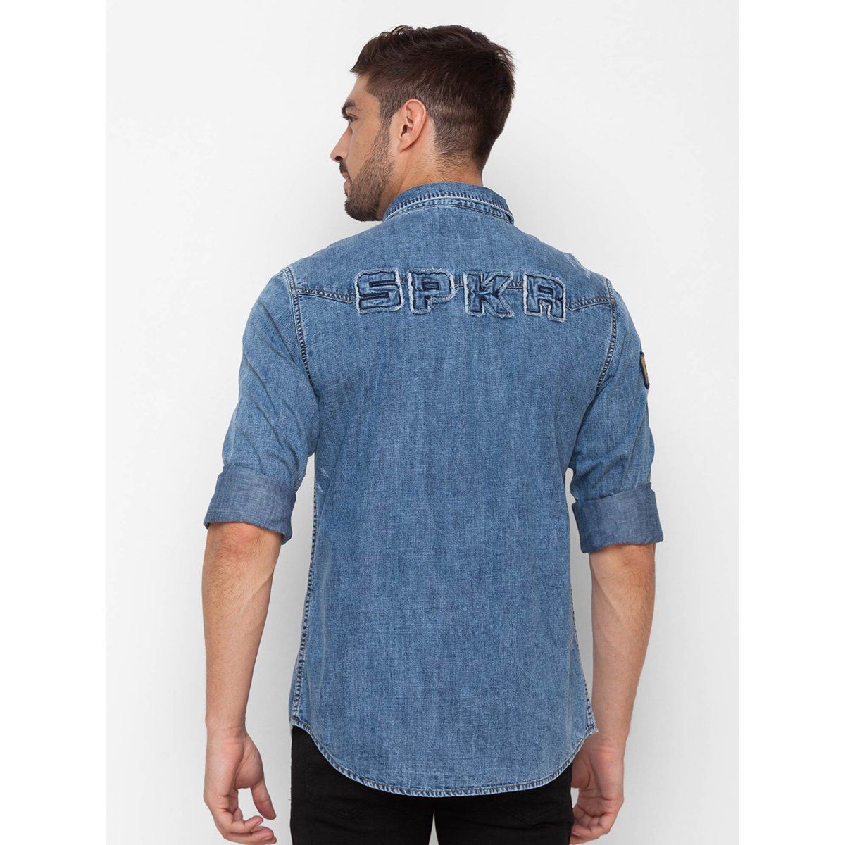 Buy Spykar Blue Cotton Slim Fit Shirts For Men Online at Best Prices in  India - JioMart.