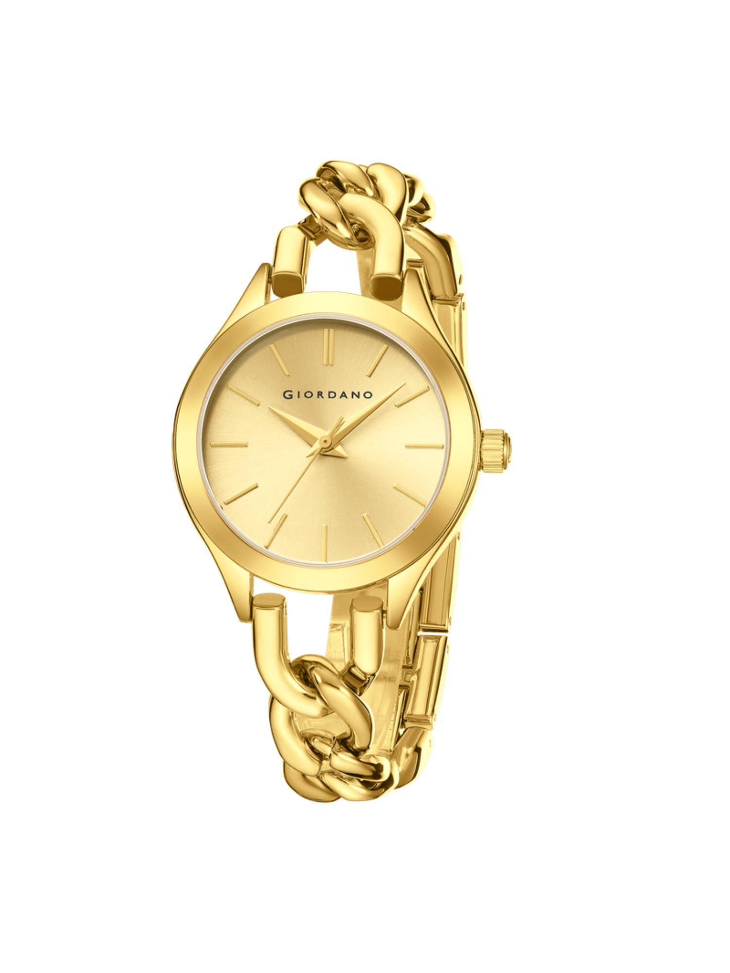 Giordano Modern Analog Quartz Sunray Dial Chain-Link Bracelet Watch - GZ-60087-44 (M)