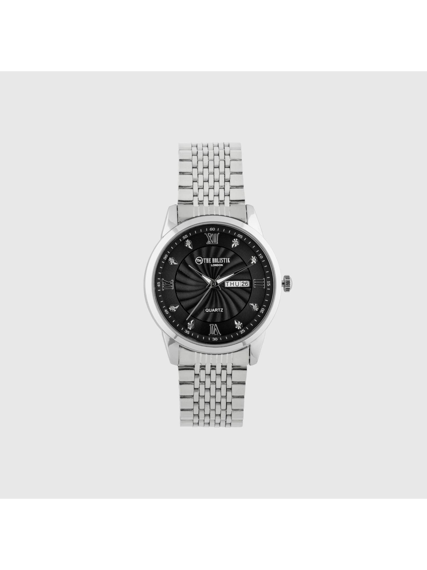 THE HOLISTIK Velmore Stylish Metal Strap Men’s Watch - TH-MTW-BLK-112 (M)