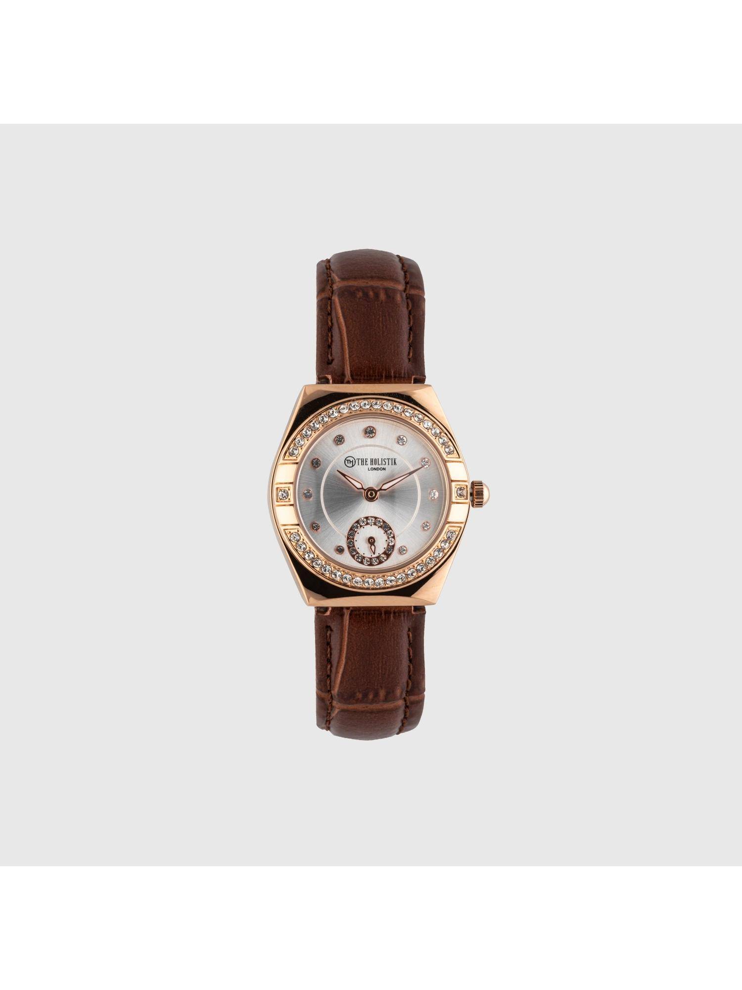 THE HOLISTIK Dazzle Elite Women’s Luxury Watch - TH-WTW-SLV-118 (S)