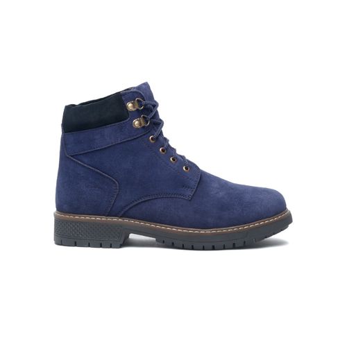 Buy Louis Stitch Mens Blue Italian Suede Leather High Ankle