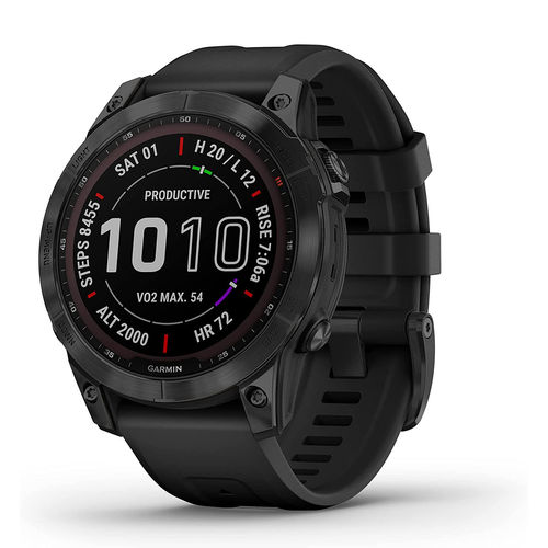 Garmin Fenix 7- Sapphire Solar- Crbngry DLC Titanium- Black Band: Buy Garmin  Fenix 7- Sapphire Solar- Crbngry DLC Titanium- Black Band Online at Best  Price in India | Nykaa