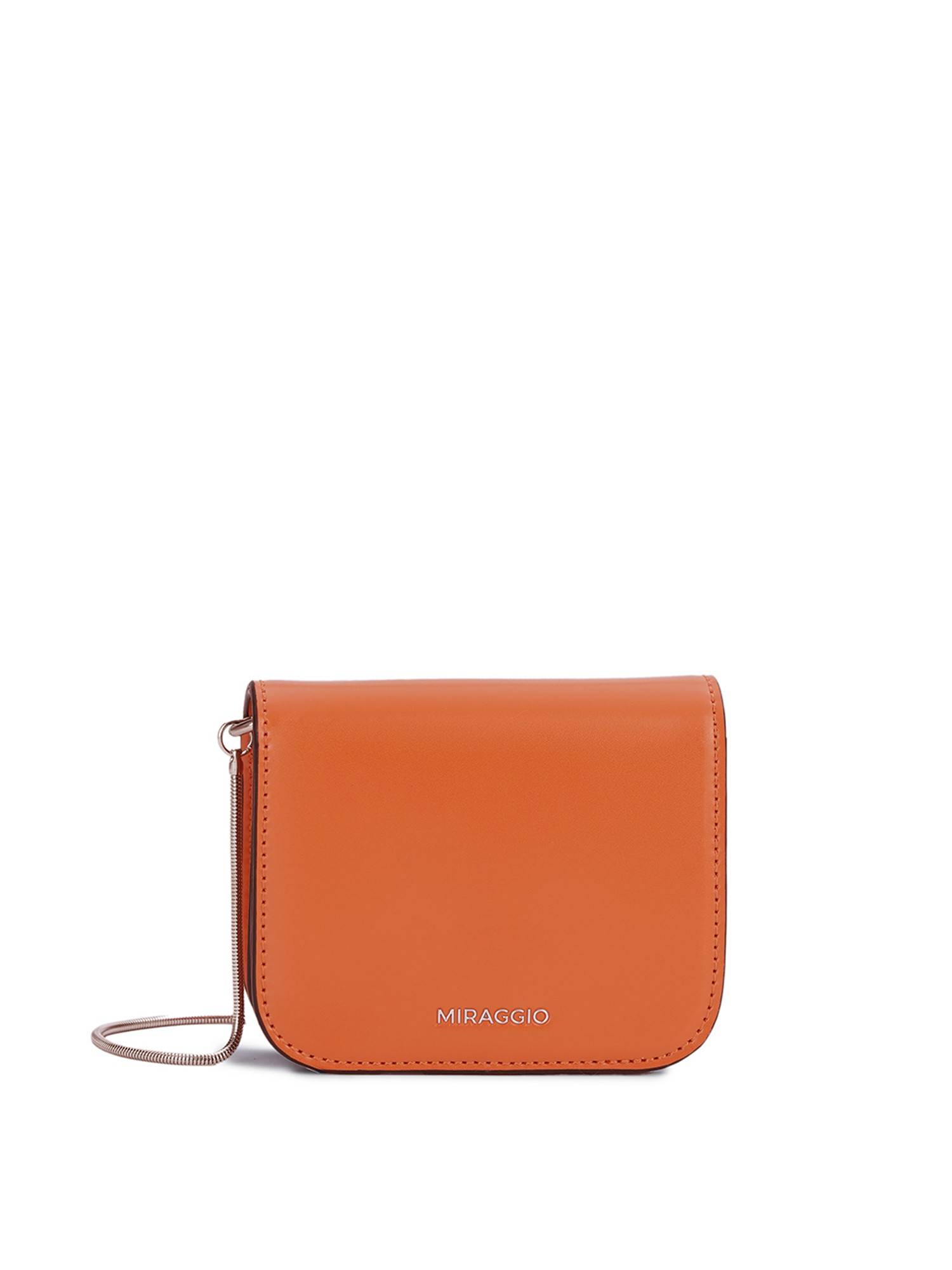 MIRAGGIO Women Scottie Orange Crossbody Sling Bag (S)