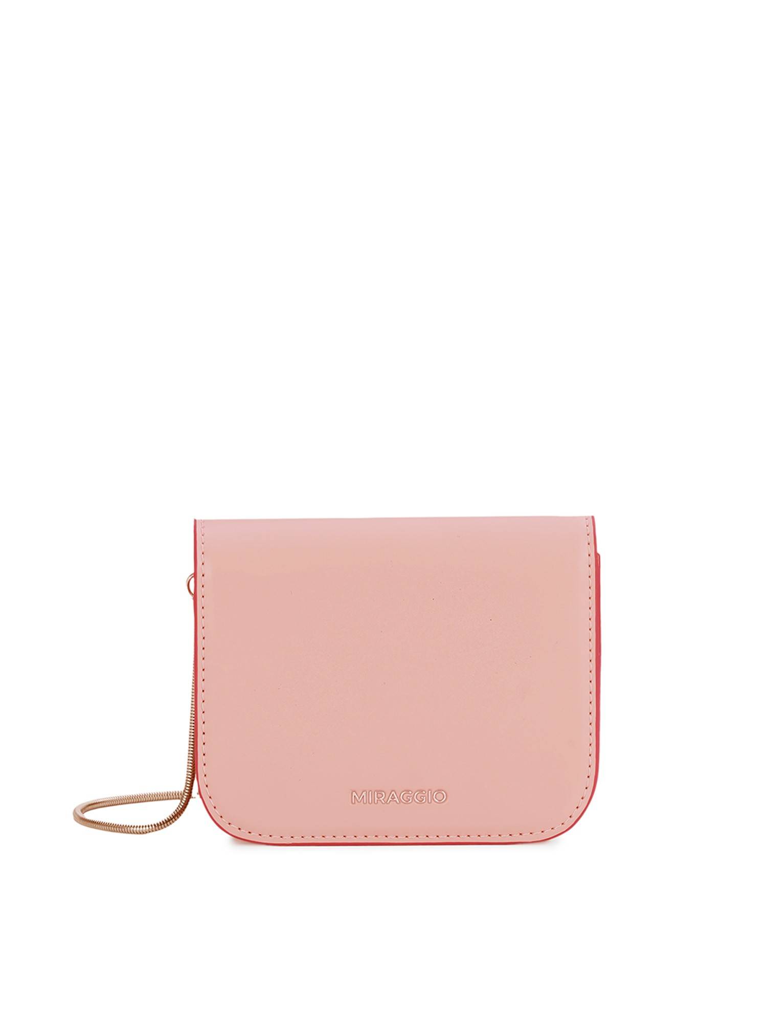 MIRAGGIO Women Scottie Pink Crossbody Sling Bag (S)