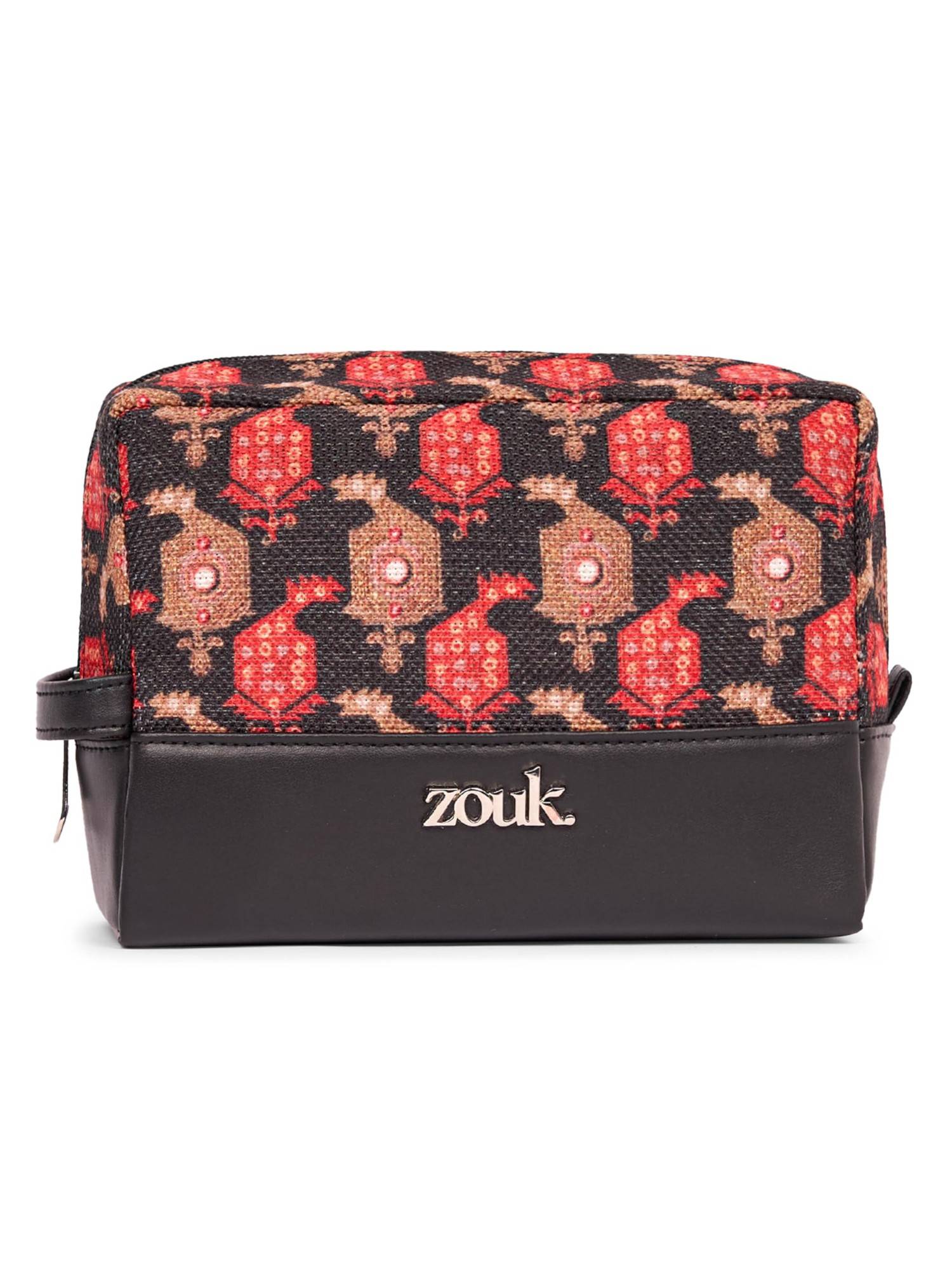 Zouk Women Multi-Color Kashi Kinkhab Raha Pouch (M)