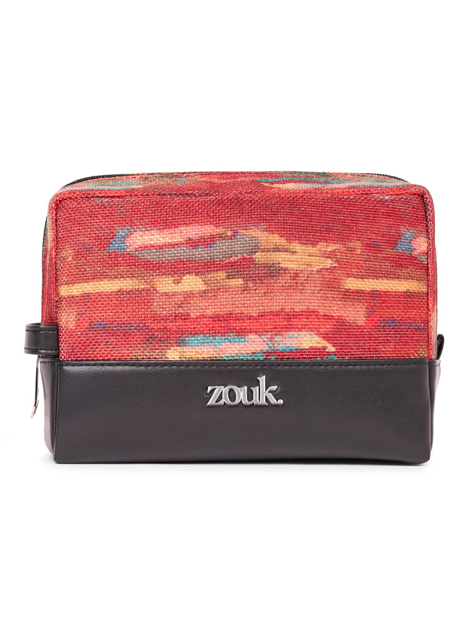 Zouk Women Red Arcane Patina Raha Pouch (S)