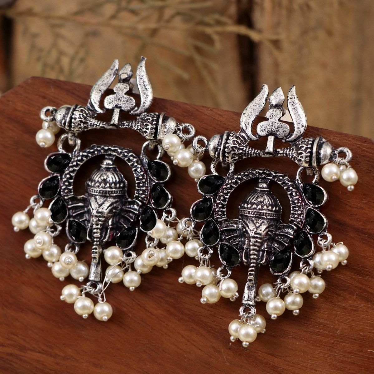 Majestic Floral Pearl Jhumka Earrings For Wedding Celebrity Jimikki Kammal  Online J24274