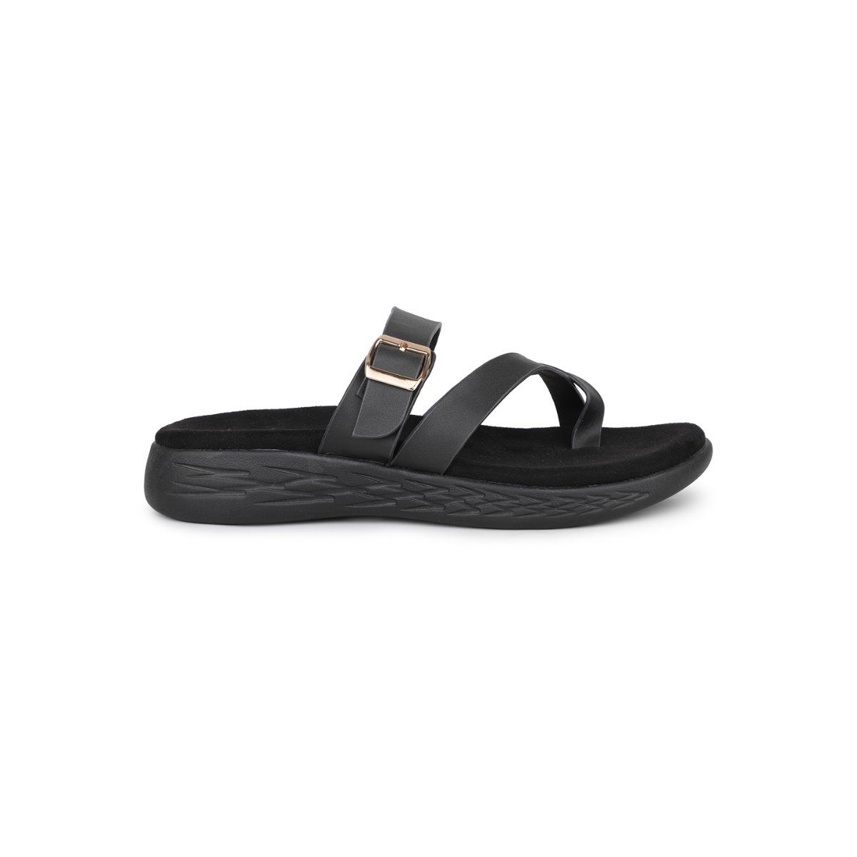 Buy Inc.5 Women Black Casual Sandals Online