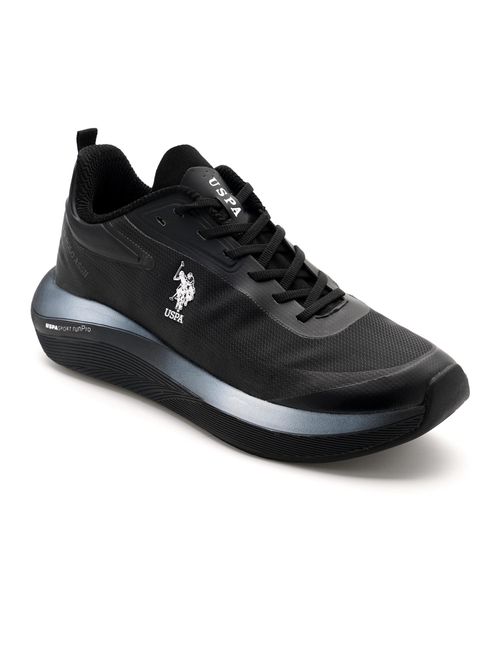 Buy POLO Men Frank Black Running Shoes Online