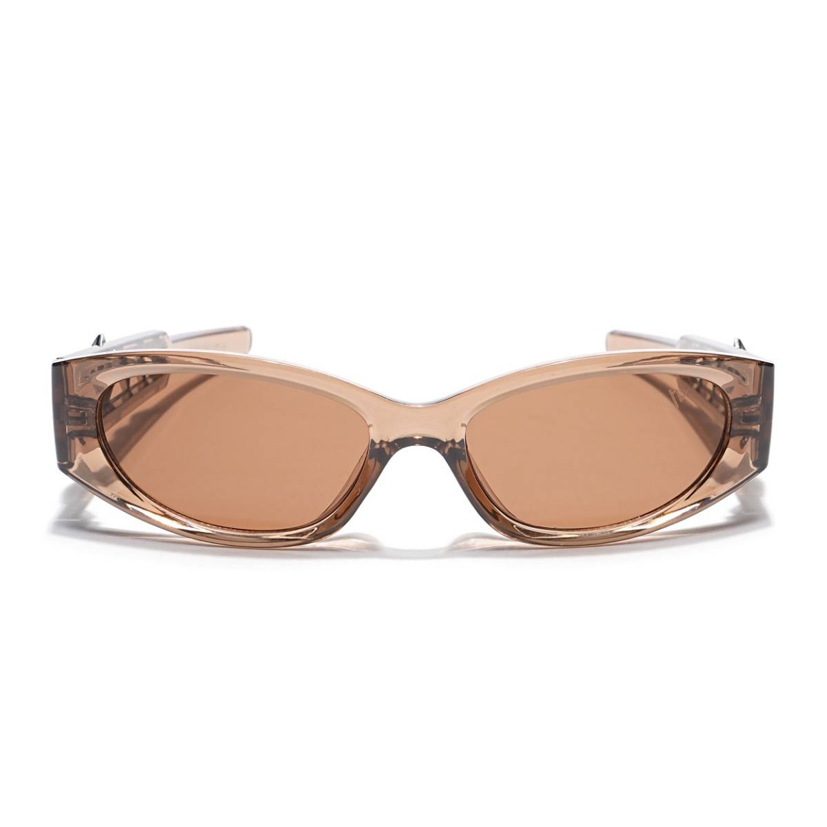 Voyage Unisex Brown Lens and Brown Frame Oval Sunglasses - Mg5553