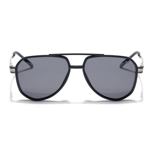 Buy Voyage Unisex Black Lens and Black Frame Aviator Polarized