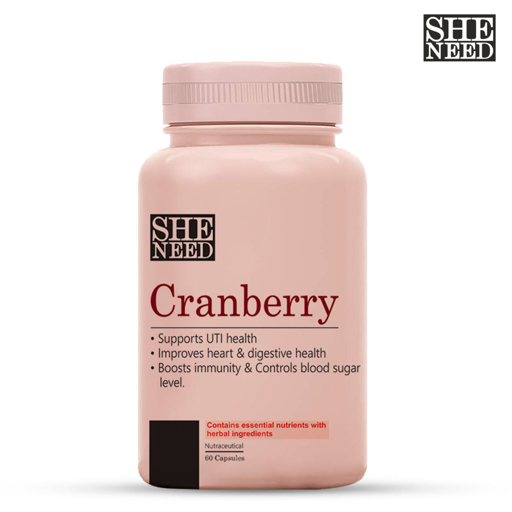SheNeed Cranberry Supplements (400mg) - Supports UTI & Digestive Health